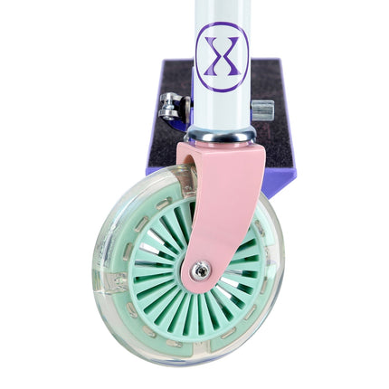 Trotineta violet, roți de 120 mm, înălțime reglabilă