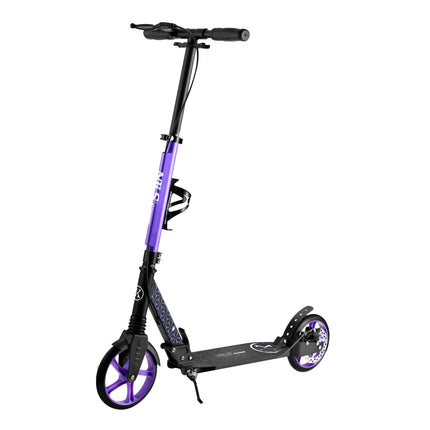 Trotineta violet, înălțime reglabilă, design pliabil