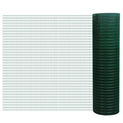Ecran Vole Sârmă și plasă pentru volieră, flexibil, PVC, verde închis, 0,9X30 M, ecran de protecție