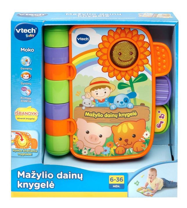 Vtech Jucărie interactivă Prima mea carte cu poezii și povești (în limba lituaniană)