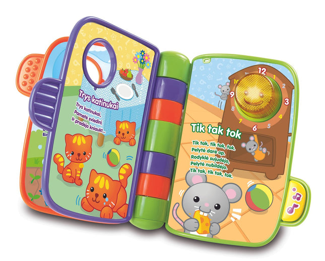 Vtech Jucărie interactivă Prima mea carte cu poezii și povești (în limba lituaniană)