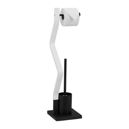 Scaun WC negru/alb
