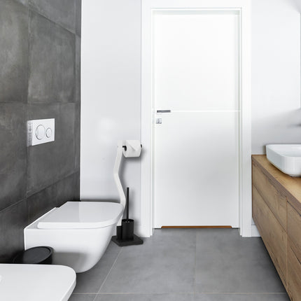 Scaun WC negru/alb