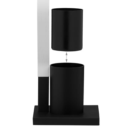 Scaun WC negru/alb