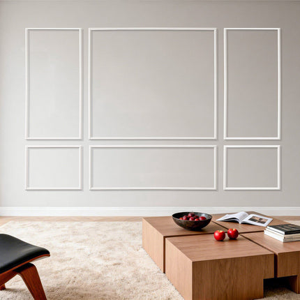 Wainscoting Wall Molding Kit, 3-Pack Paintable Polystyrene