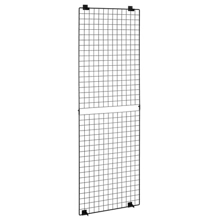 Wall Grid Panels, 3-Pack 24 x 72 in Carbon Steel, Black