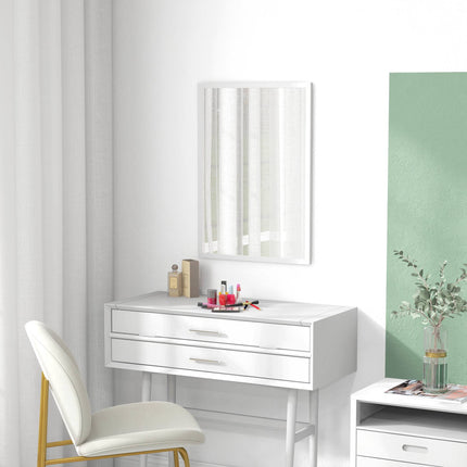 Oglindă de perete 50x70 cm, ramă MDF, montare ușoară