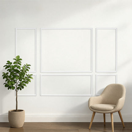 Wall Molding Kit, 3-Pack Paintable Polystyrene, White