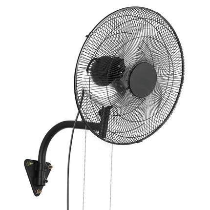 Wall Mount Fan 18 Inch, Oscillating, 3-Speed, 2500 CFM