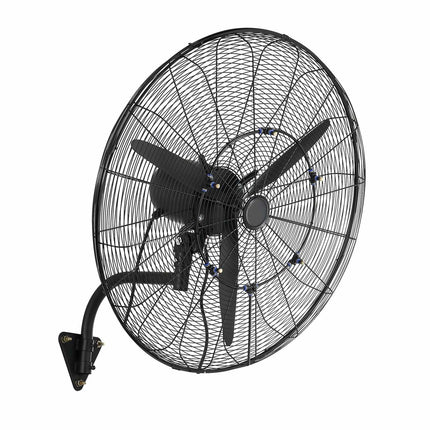 Wall Mount Misting Fan, 30-Inch, Oscillating, IP44