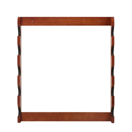 Wall-Mount Wood Gun Rack, Holds 5, Padded, 132 lb