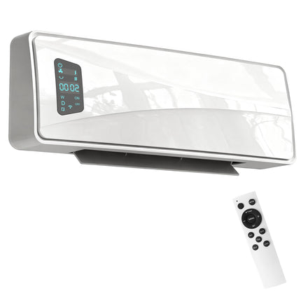 Încălzitor ceramic de perete de 2000 W cu temporizator și afișaj LED