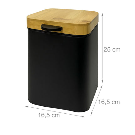 Coș de gunoi pentru baie, montat pe perete, 3 l, capac cu închidere silențioasă