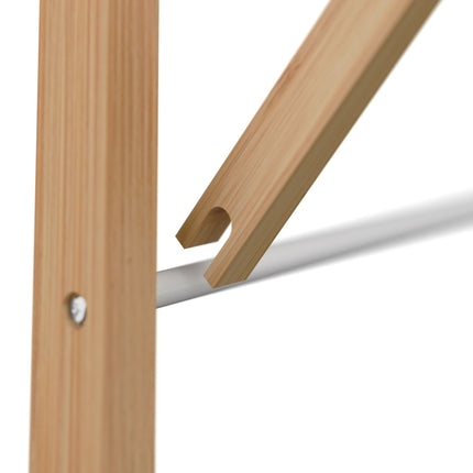 Suport de uscare extensibil din metal bambus, montat pe perete