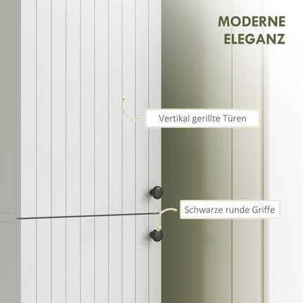 Dulap de baie montat pe perete, MDF alb, 161 cm