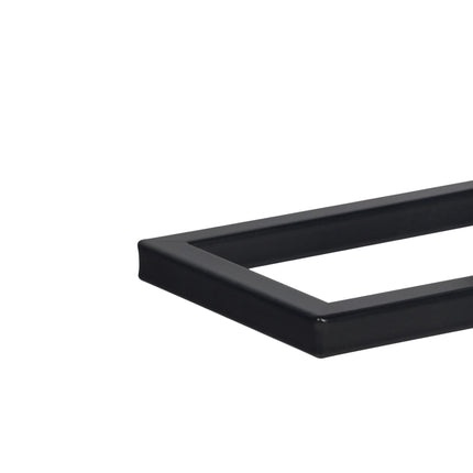 Suport de vinuri din metal negru, montat pe perete, cu o capacitate de 10 sticle