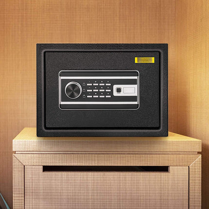 Wall-Mounted Home Safe 0.8 Cu Ft, Fingerprint Keypad