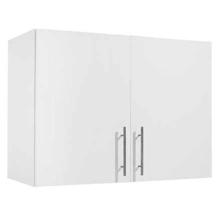 Wall-Mounted Laundry Cabinet, 2-Door, Adjustable Shelf, White