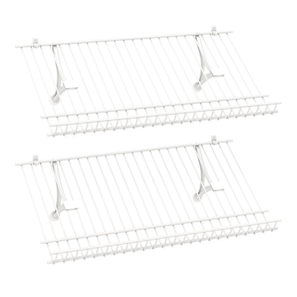 Set de suporturi metalice pentru încălțăminte, montate pe perete, 2 piese, personalizabile
