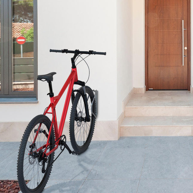 Set de suport pivotant pentru biciclete, montat pe perete, din oțel