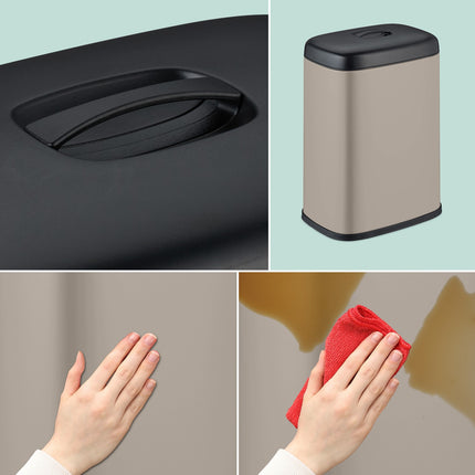 Coș de gunoi montat pe perete, 5L, capac detașabil