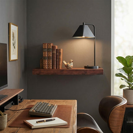 Wall Shelf With Metal Bracket – Floating Display Ledge