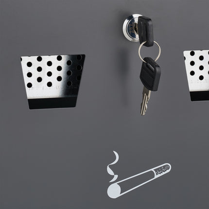 Wall ashtray in anthracite