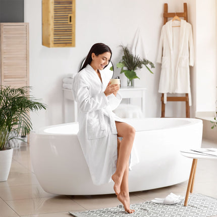 Dulap de perete pentru baie Bamboo 2 rafturi