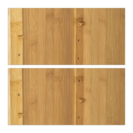 Dulap de perete pentru baie Bamboo 2 rafturi