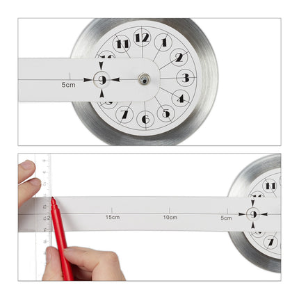 Ceas de perete DIY cu numere 3D