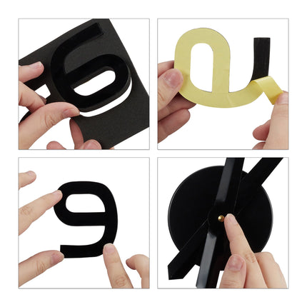 Ceas de perete DIY cu numere 3D