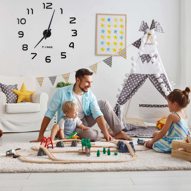 Ceas de perete DIY cu numere 3D