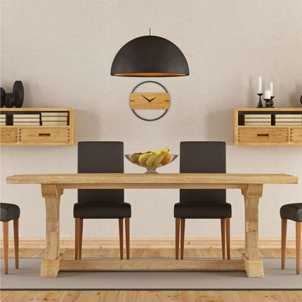 Ceas de perete cu design din lemn