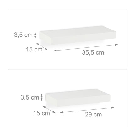 Set de 3 rafturi de perete