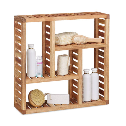 Wall shelf with 5 compartments