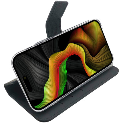 Wally Wallet Case iPhone 15 Pro Max Black