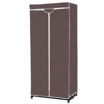 Wardrobe textile cupboard wardrobe fabric cupboard with clothes rail 75x50x170cm
