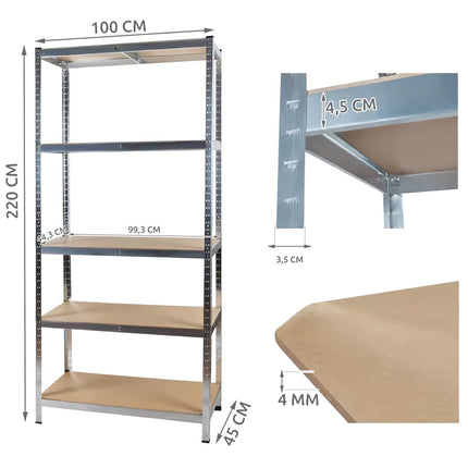 Raft depozit 220x100x45 Malatec 23766