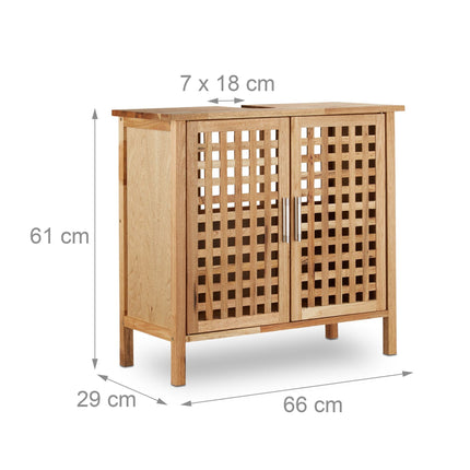 Washbasin cabinet walnut