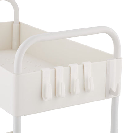 Washbasin shelf with 2 shelves