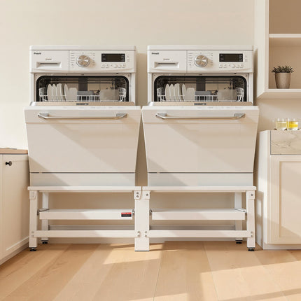 Washer Dryer Pedestals 14 In With Pull-Out Tray, 2 Pack