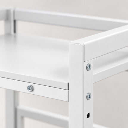 Washing Machine Shelf, Height-Adjustable to 3 Levels, White, 300 kg Load