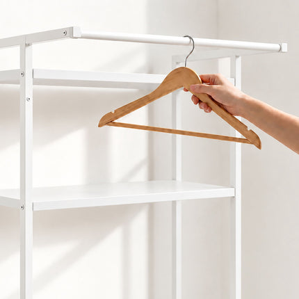 Washing Machine Shelf with 3 Shelves, 161 x 66 x 40 cm, White