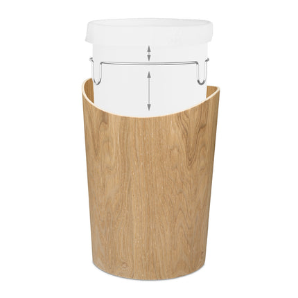 Coș de gunoi de hârtie, Efect Lemn, Capacitate 9L