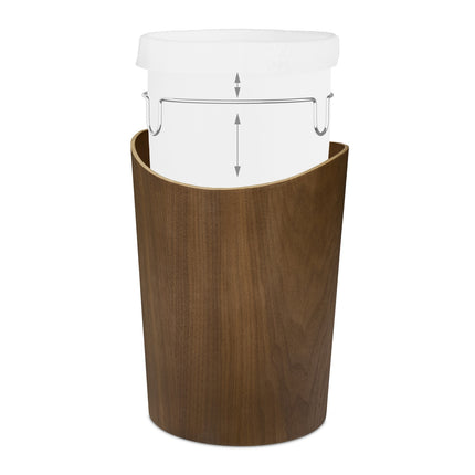 Coș de gunoi de hârtie, Efect Lemn, Capacitate 9L