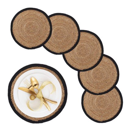 Serviciuuri cu zambile de apa, set de 6, design rotund