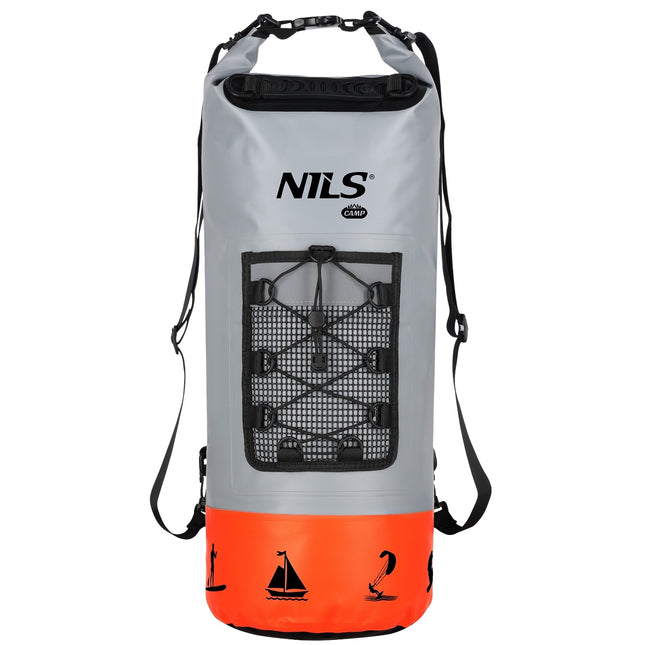 Rucsac impermeabil de 25 L, portocaliu – Ideal pentru camping