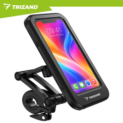 Suport telefon bicicletă impermeabil, rotație 360°, montare pe ghidon