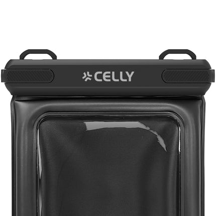Husă plutitoare impermeabilă pentru telefon IP68, 7,2 inch, neagră