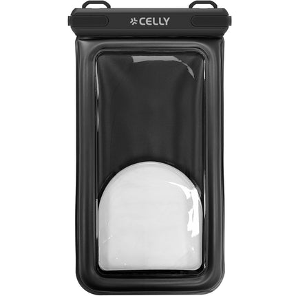 Husă plutitoare impermeabilă pentru telefon IP68, 7,2 inch, neagră